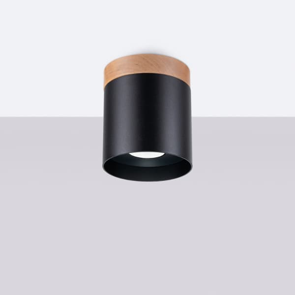 Taklampa RIF svart Black