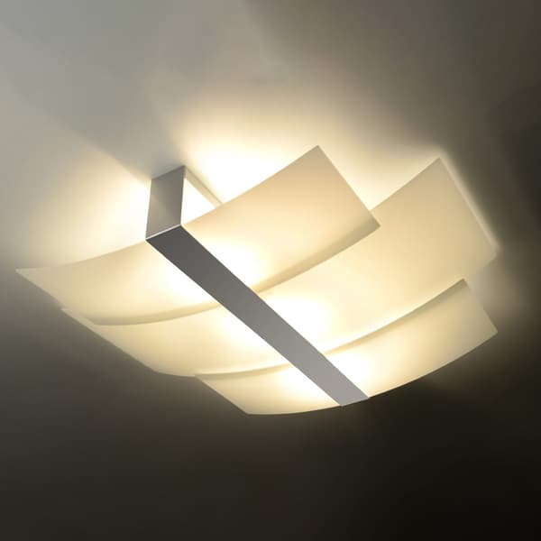 Taklampa CELIA chrom White