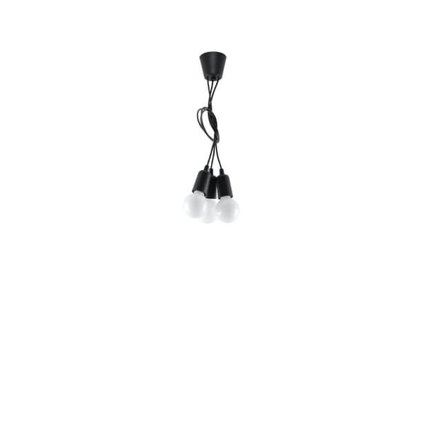 Pendel lampa DIEGO 3 svart Black