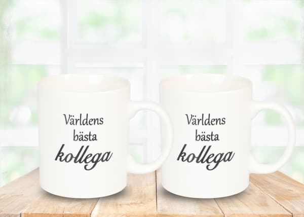 Mugg Världens bästa kollega White