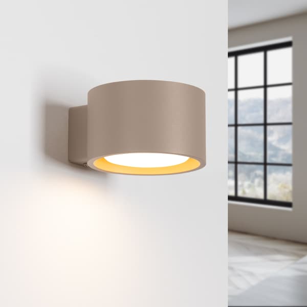 Vägglampa MODO 1 gråbrun Gx53 Taupe