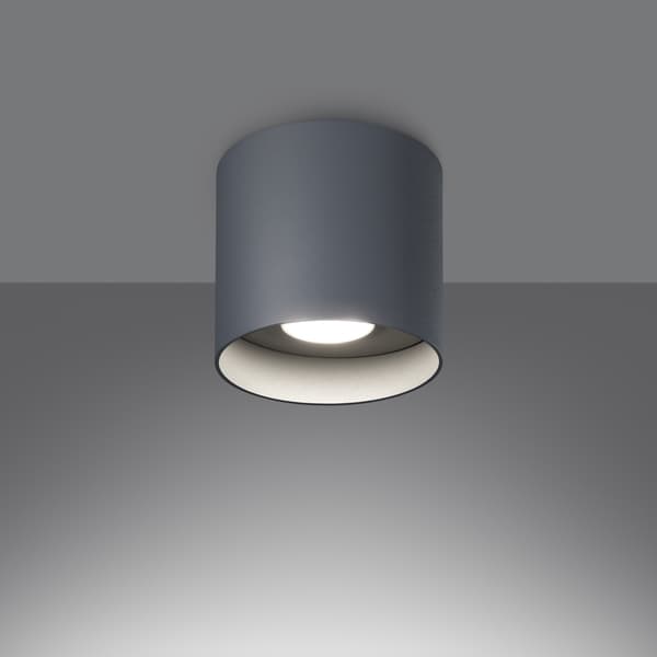 Taklampa MIKA grå Grey