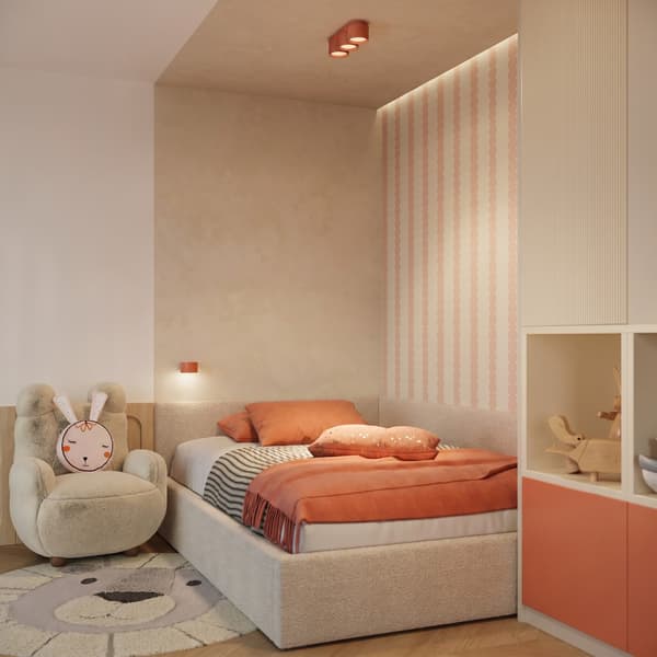 Taklampa MODO 3 röd ockra Gx53 Red