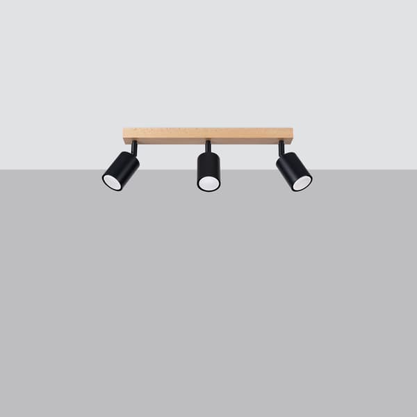 Taklampa VERDO 3L svart Black