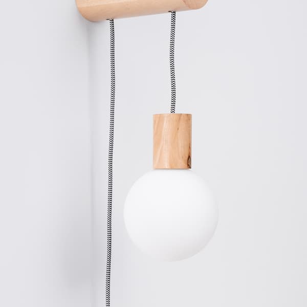 Vägglampa NIBMI G9 med strömbrytare Brown