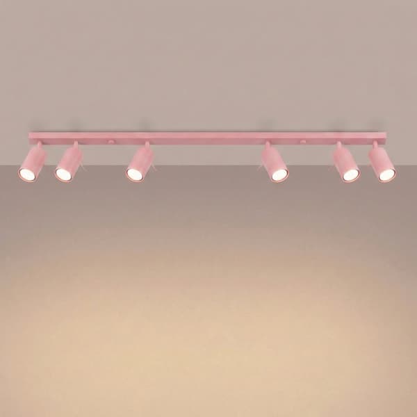 Taklampa RING 6L rosa Pink