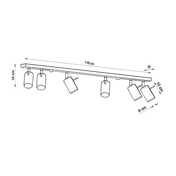 Taklampa RING 6L krom Chrome