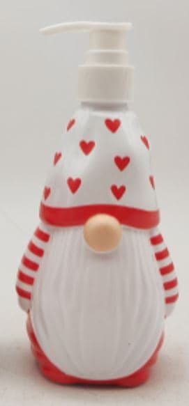 Tvålpump Tomte Hjärta med pump Tranbär 300 ml White