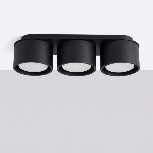 Taklampa MODO 3 svart Gx53 Black