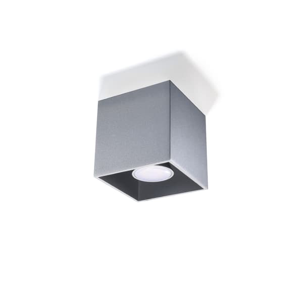 Taklampa QUAD 1 grå Grey