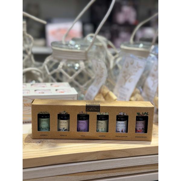 Doftoljor 6-pack 10 ml multifärg