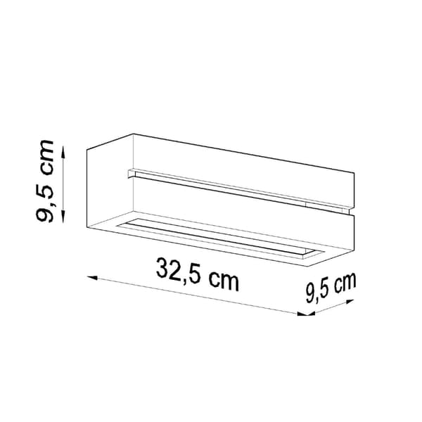 Vägglampa keramik VEGA LINE White