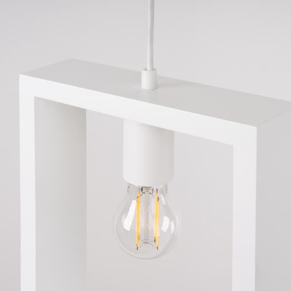 Pendellampa ARIES vit White