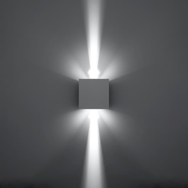 Vägglampa LUCA vit LED IP54 White