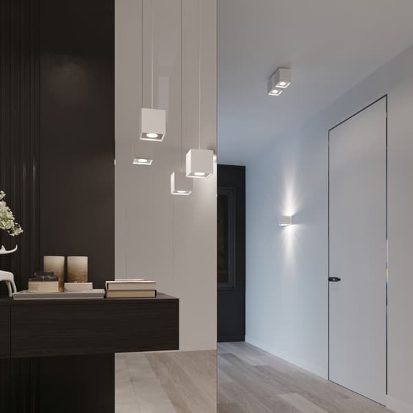 Taklampa QUAD 2 vit White