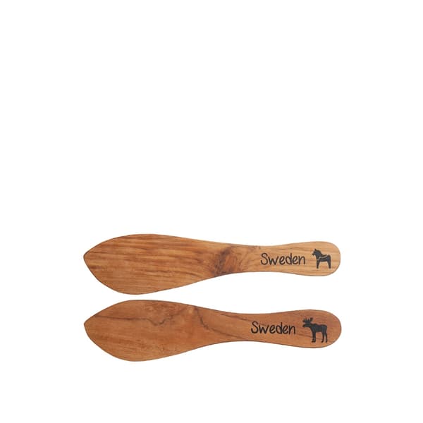 Smörkniv Sweden Souvenir 18 cm Brun