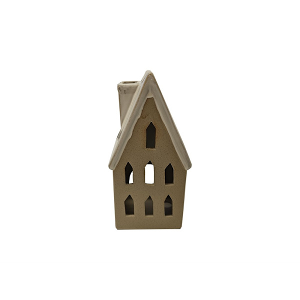 Lykta Hus Beige 20 cm Beige