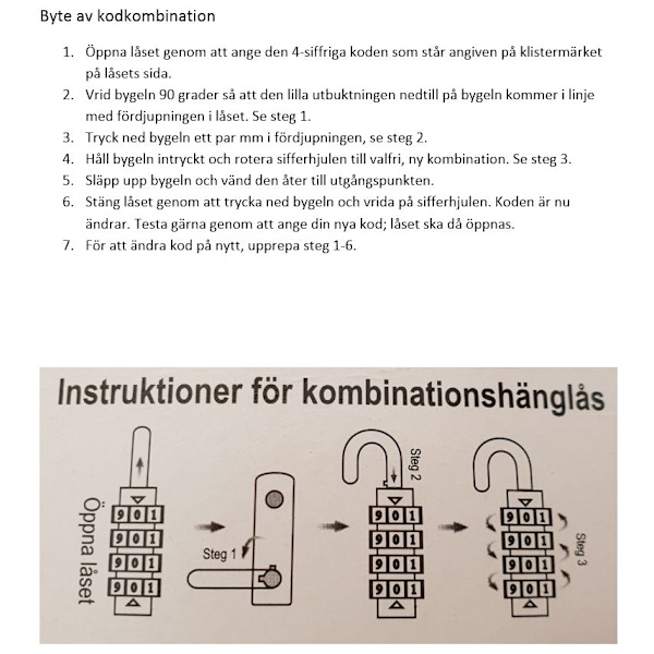 Hänglås kombinationslås 45mm Metal look one size
