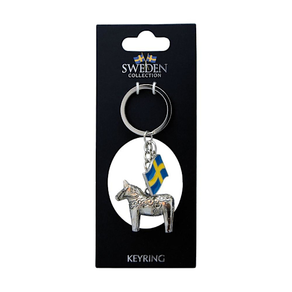 Nyckelring Souvenir Dalahäst Grey