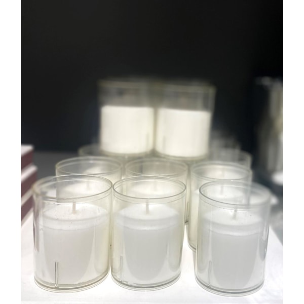 Majas Cottage Värmeljus i plasthållare 4-pack White