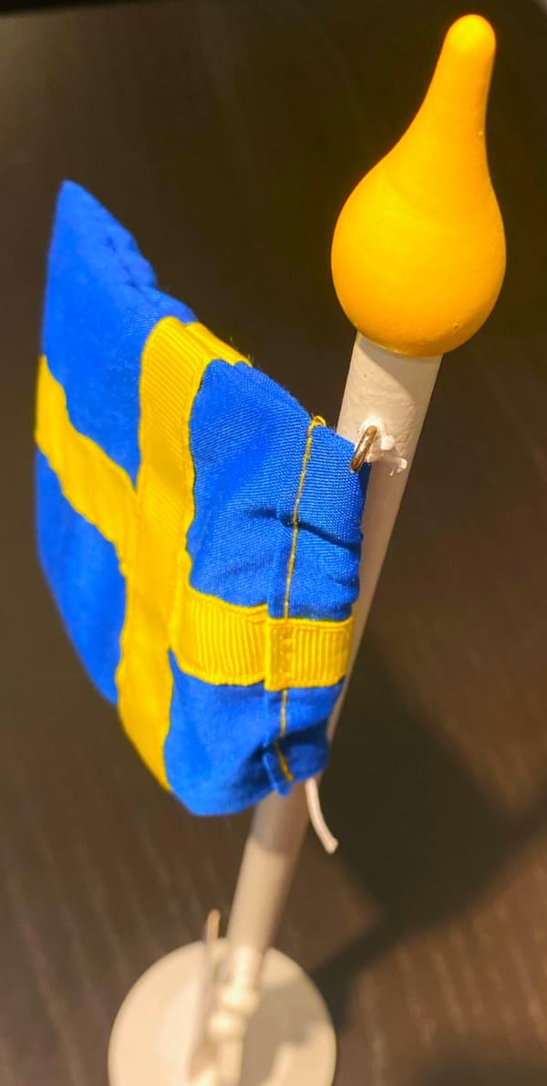 Bordflag 37cm flag Sverige Blue