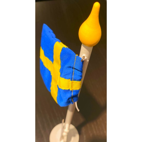 Pöytälippu 37cm Ruotsin lippu Blue