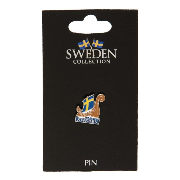 Pin Brosch Souvenir Vikingskepp multifärg