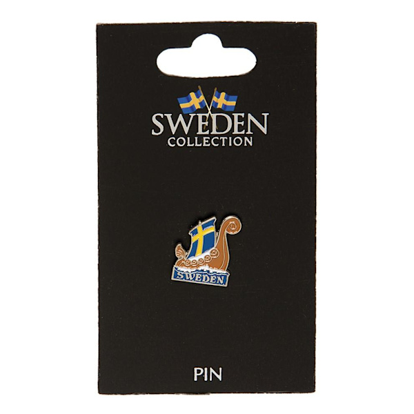 Pin Brosch Souvenir Vikingskepp multifärg