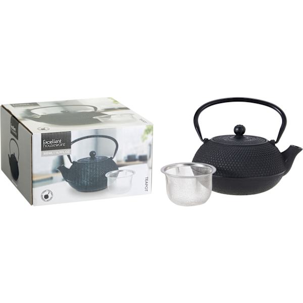 Tekanna Svart Gjutjärn 500 ml Black