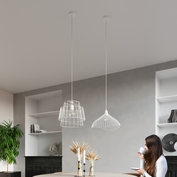 Pendel lampa GATE vit White