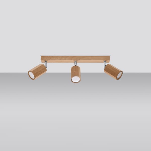 Taklampa ZEKE 3 ek Oak