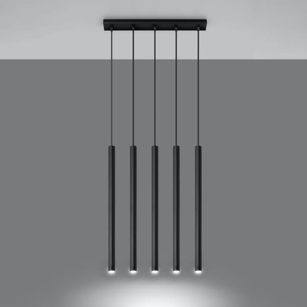 Pendellampa PASTELO 5 svart Black