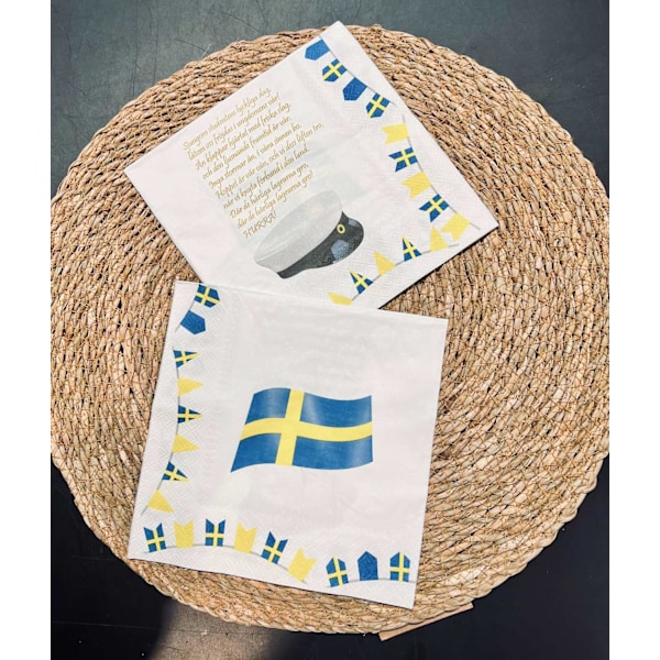 Servett Student med Studentsång 20-pack 33x33cm White