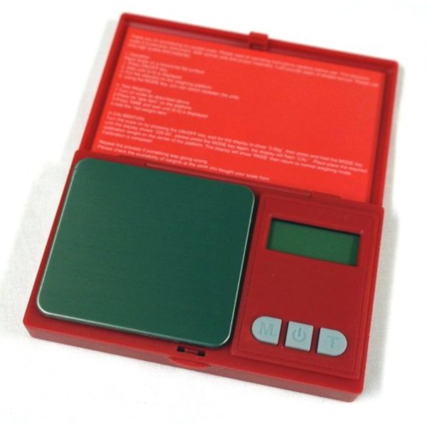 Pocketvågar/Fickvågar 500g/0.01g – Svart + Röd