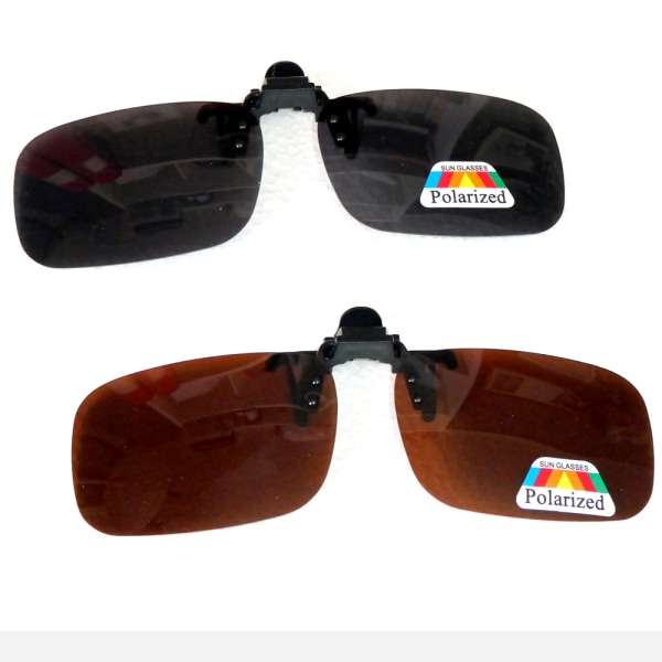 Clip On - Solbriller - UV400 - Polariseret (2 - Pakke)