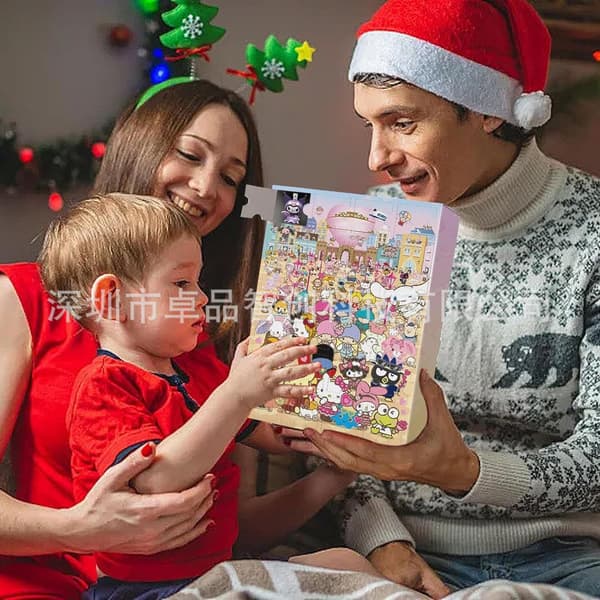 Mub - Julekalender Sanrio Blind Box 24 Dagers Nedtellingskalender Blind Box