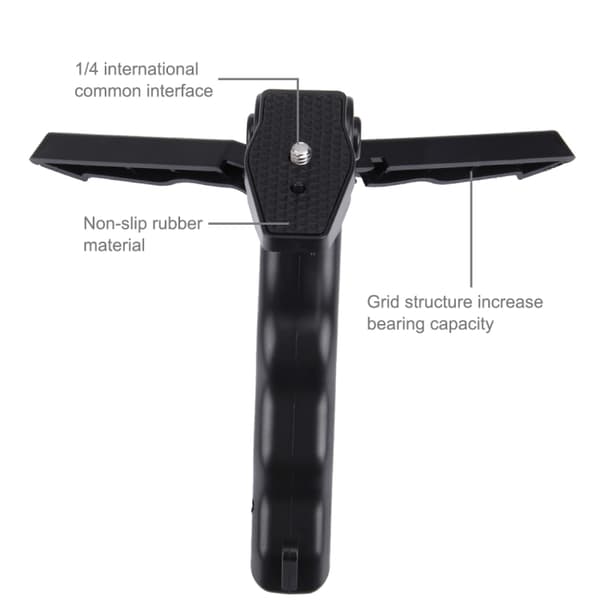 Smartphone Fixeringsklämma 1/4 tums Hållare Fäste + Grepp Fällbart Stativfäste Kit för DJI OSMO Pocket / Pocket 2