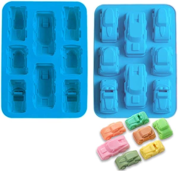 Silikonformar, Chokladform, Cartoon Bilformar, Flexibel Form, Silikonbakform