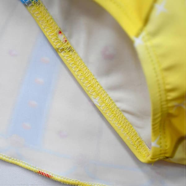 Snehvide Badedragt Bikini Sæt til Børn Piger Sommer Strand Flæse Badedragt med badehætte 110