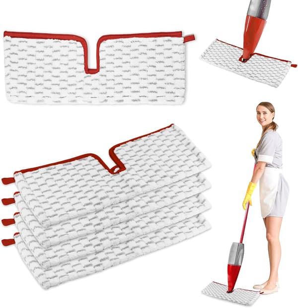 Deler til Vileda Spraymopp Refill Kit, 2-i-1 Gjenbrukbare Mikrofiber for Vileda 1-2 Spray Max Mopp Refill