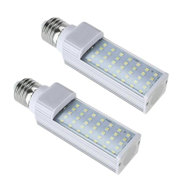 2x Fishpod Vit Växtakvarium 7w Kasvivalo Led Tankki Kala Koralli Lamppu E27 Lamppu