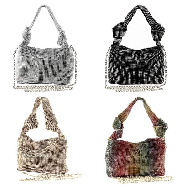 Strass Kristall Aftonväska Dam Clutch Plånbok för Bröllopsfest Handväskor Väska