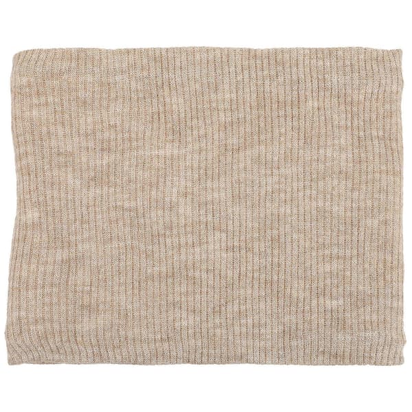 Beige Vinterhalsduk Vindtät Dubbellagers Cirkelkrage Nackvärmare...
