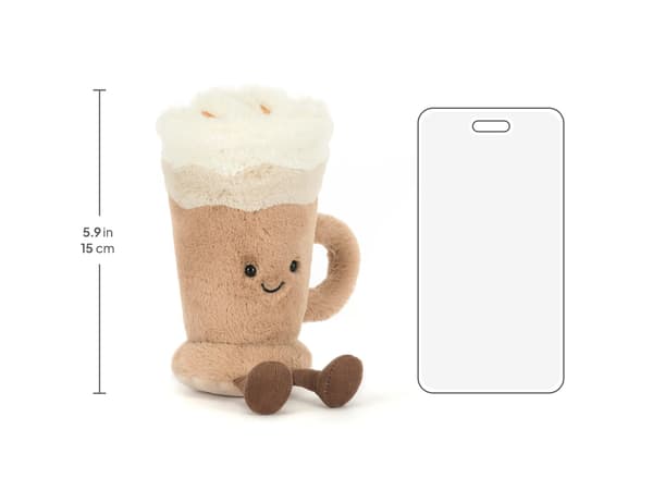 Jellycat 18 cm Amuseables Latte blødt legetøj