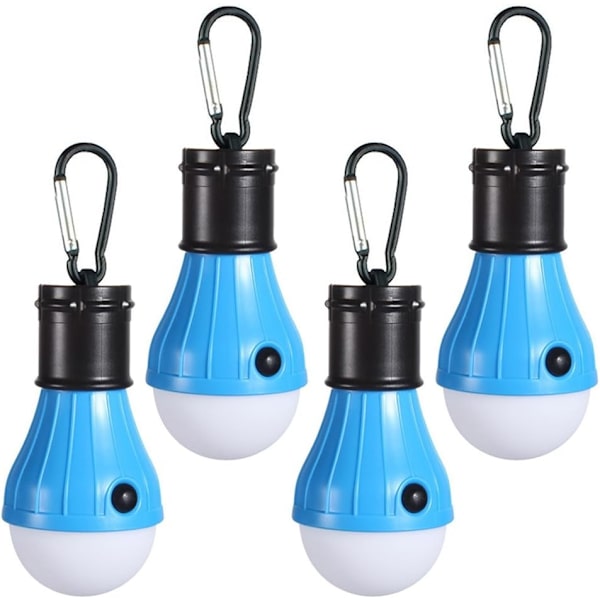 LED-campinglampa [4-pack] Bärbar LED-tältlykta 4 lägen för backpacking camping vandring