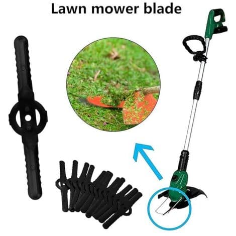 30 stk. plastikkblader, trimmerblader, gressklipperblader, gressklippertilbehør, erstatningsblader for trimmere s...