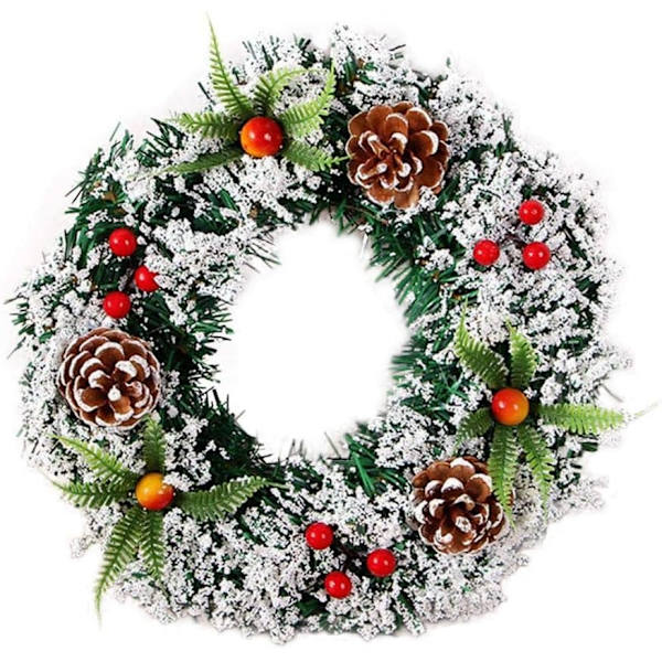 Julkrans Julkransar, Lönnlöv Pumpa Kransar 30cm, Stora Kransar Konstgjorda Blommor