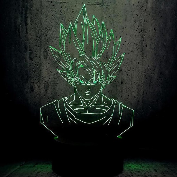 Dragon Ball Barnrumsnattlampa Bordslampa 3d Led Nattlampa