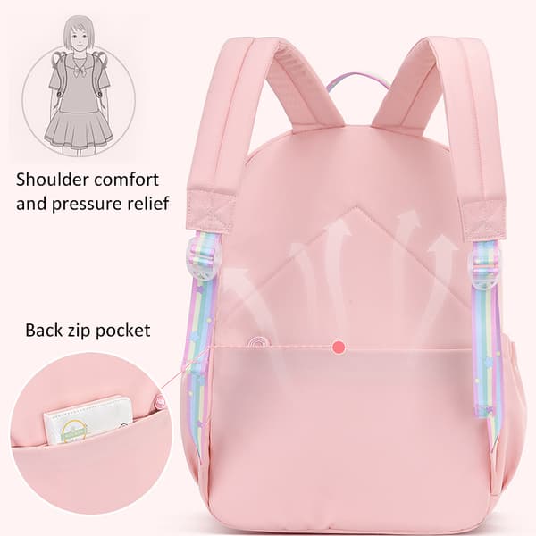 School Backpack for Children Cute Aesthetic Waterproof Backpack Blue Blue S Blue Blue S