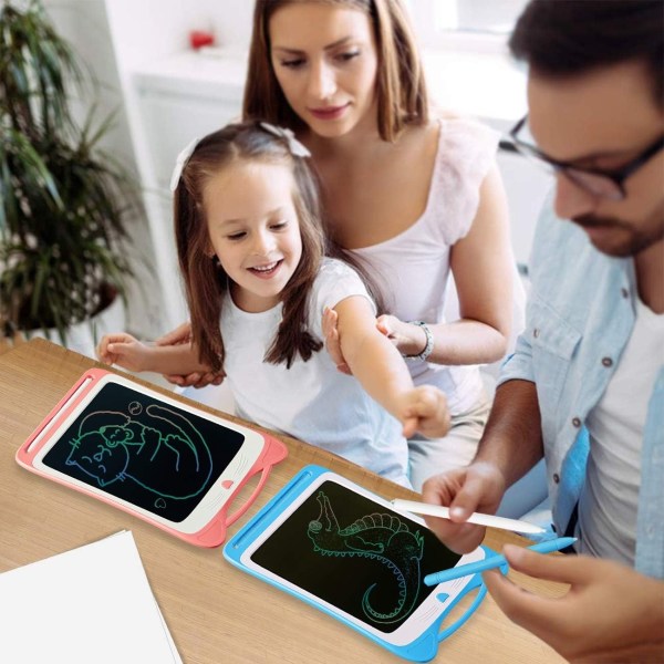 Färgglad LCD-ritplatta för små flickor/pojkar, 8,5 tum - blå